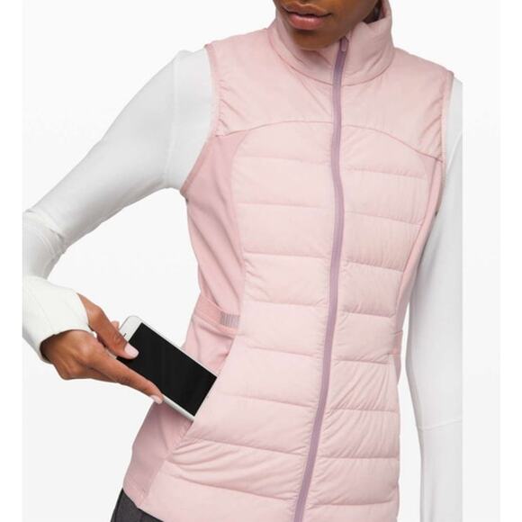 Lululemon Women's Down For it All Technical Vest in Porcelain Pink, 10 - Picture 2 of 9